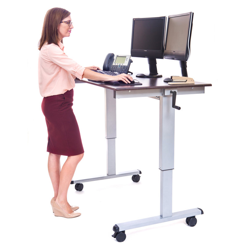 Luxor Casters Standing Desk & Reviews Wayfair